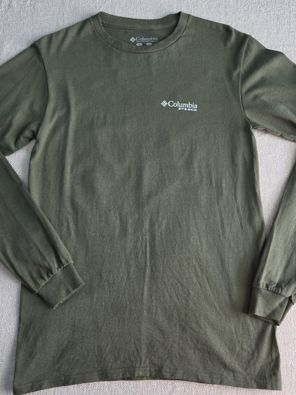 Columbia PHG Performance Hunting Gear Long Sleeve T Shirt Green Men's Small.
